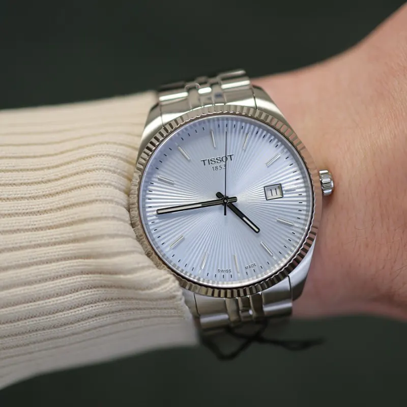 Tissot Ballade 40mm Ice Blue Dial Men's Watch- T156.410.11.351.00
